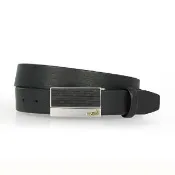 【Crocodile】鱷魚皮件 自動扣皮帶 男生皮帶 32mm-0101-40051-黑色(真皮自動皮帶 男生送禮