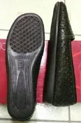 AEROSOLES 羊皮包鞋,,咖啡色皮面洞洞設計, 22號/34號