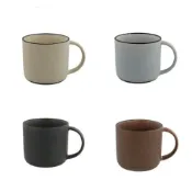 (店+)【美濃燒】日本製 佐倉嚴選 EAST 霧面陶瓷馬克杯 340ml 咖啡杯 茶杯 水杯 湯杯 4色 咖啡廳風 日式餐具 送禮