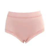【Chlansilk 闕蘭絹】舒柔觸感42針100%蠶絲中高腰內褲(豆沙)