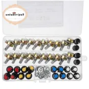 20PCS 電位器套件帶旋鈕 B5K 10K 20K 50K 100K 單軸 15MM 電位器開關
