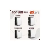 (店+)JYE中一 ECO基本款開關 單切/雙切/夜光雙切/輕觸開關 JY-E5001 JY-E5002 JY-E5152S