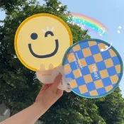 ⭐免運臺灣有貨⭐新款夏天可折疊扇團扇迷你便攜卡通小扇子圓扇兒童隨身攜帶折扇子