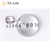 【TA-LIFE】壓克力半圓球 放大鏡 文鎮 紙鎮 直徑3*1.5公分 直徑4.5*2.2公分