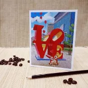 【台灣藝術家-林宗範】明信片-Forever Love