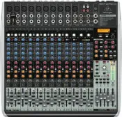 音響世界二館: 新款BEHRINGER QX2442 USB 帶32種數位效果四個群組24軌USB混音器(含稅保固)
