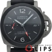 【DOKODEMO】沛納海 Luminor Luna Rossa GMT 42毫米腕錶，全球限量250枚，型號PAM01096，附原廠錶盒、保固卡，鈦金屬/皮革錶帶，男士腕錶，黑色，成色極佳（二手）