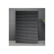 (店+)客製化 百葉窗 百窗簾 百葉窗簾貴品黑色鋁百葉窗簾免打孔衛生間浴室厠所窗戶防水遮擋陞降捲拉簾鋁閤金百葉簾 鋁閤金捲簾