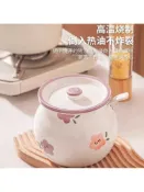 全球選品1館 生活百貨 ✅日式雙耳陶瓷家用豬油罐帶蓋耐高溫油潑辣子罐調料罐大容量釉下