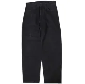 【DOKODEMO】carhartt WIP（Work in Progress）LANDON 長褲 (I030468) 30碼 黑色（石洗）拉鍊門襟 12盎司牛仔褲 [二手] [carhartt WIP]