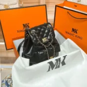 ✨限時免運✨mk真皮雙肩包 女包 小香風菱格後背包 新款背包 休閒小書包 女生包包 女生斜背包 生日禮物 送女友