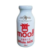 (店+)【台農乳品】台農moo原味全脂保久乳 200ML X 24瓶(玻璃瓶包裝) 效期:2027/4/5 新貨