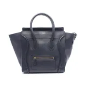 【DOKODEMO】【二手】Celine CELINE手提包 Luggage Mini Shopper 海軍藍皮革迷你購物袋 女士二手 B
