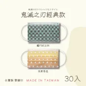 ⚔〈索菲亞羅伊〉鬼滅之刃系列-成人醫療口罩30入材質柔軟 舒適親膚 /台灣製造MD雙鋼印