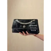 在途貨 三款 黑色褶皺油蠟皮 全新正品 Tory Burch 179180 176642 167058斜背包 CF翻蓋包