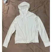 Uniqlo 優衣庫 AIRism 棉質 抗UV 防曬 太陽 連帽 外套 白色 L 夏天 騎車 機車 曬傷 遮手背