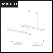 MARCH 勁光 LED商業吊燈 辦公室長條吊燈 32W/40W 無藍光防閃爍 吊掛式鋁製照明燈 好商量~【APP滿額下單10%點數(單一帳號最高1000點)】9/30止