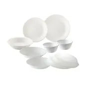 【CorelleBrands 康寧餐具】純白9件式碗盤組(I03)