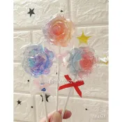 維尼造型烘焙~玫瑰造型棒棒糖 情人節 玫瑰糖 星空棒棒糖 棒棒糖 水晶棒棒糖 益壽糖 婚禮小物 二次進場 七夕情人節禮物