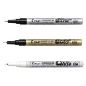 PILOT 百樂 極細 油漆筆 銀/金/白 0.5mm /支 SC-S-EF/SC-G-EF/SC-W-EF