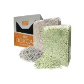 【國際貓家】金標 高效除臭豆腐砂貓屋精裝組2KGx3包(全新配方除臭升級)