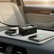  雙USB 5V 2A車用電壓錶面板 12V-24V鋰電池及鉛酸電池電量指示器測試儀
