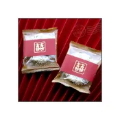 (店+)婚禮小物 燙金囍字 圓型米香 海苔爆米香餅 素食可 迎賓禮 擺桌禮 二次進場禮 g3642
