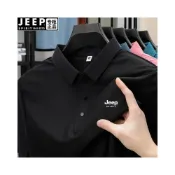 (店+)JEEP吉普男士休閒POLO夏季高檔短袖商務T恤薄款翻領輕奢上衣男