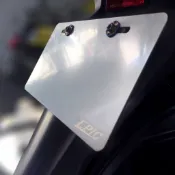 【EPIC】小七碼強化底板 紅黃牌 白鐵重機車牌強化底板