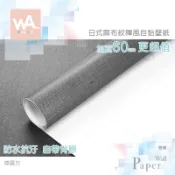 Wall Art 台中門市現貨 煙霧灰 亞麻布紋壁貼 日式和風壁紙 3D壓紋貼皮 自黏牆紙 廚房防油牆貼 防水亞麻牆布
