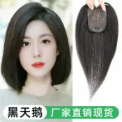 柳岸小舖 【仿真頭皮】真髮片 假髮片 補髮片 增髮片 遮白髮 頭頂補髮 黑天鵝真髮 隨意分線 自然蓬鬆 髮量增加 隱形無痕