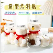 (A0217) 可愛飲料瓶 PET瓶 小熊瓶 可愛老虎瓶 活動舉辦 園遊會 耶誕節 擺攤 小禮物