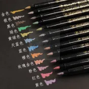 💌臺南出貨💌 高光金屬筆 金銀色油漆筆 記號筆 DIY簽名筆 不掉色防水請柬筆 不掉色   油性馬克筆 畫筆馬克筆