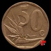 【小可熱銷】滿30包郵 南非50分銅幣22mm 歐洲外國錢幣外幣硬幣真