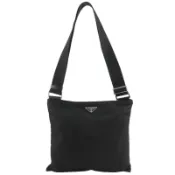 【DOKODEMO】Prada PRADA 肩背包，尼龍材質，黑色，斜背/肩背包，A5 尺寸，拉鍊封口，女士款 [二手]