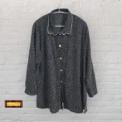 *♡*古着Vintage 花型領白點點襯衫 二手《Anna的百寶箱》