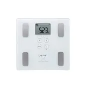 【OMRON 歐姆龍】電子體重計/兩點式體脂計 HBF-214 (白色)