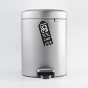 (店+)【Brabantia】Newicon 腳踏式時尚環保垃圾桶 5L 鉑金平輸品入厝禮