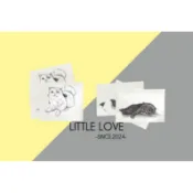 ［Little love］黑貓白貓紋身貼紙、微刺青貼紙、ins紋身貼紙（1入）