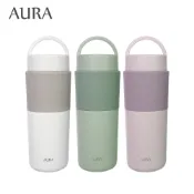 【AURA 艾樂】隨行提手陶瓷保溫杯525ml (無塗層)
