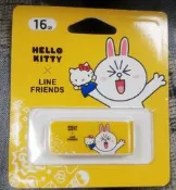 【T_213】204 宇瞻 Apacer 16GB Kitty X Line 派對聯名碟 兔兔黃 隨身碟 AH334Y