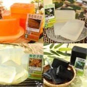 無患子精油皂+野薑花精油皂+檀香精油皂+竹炭皂+薰衣草皂 /1公斤x5個