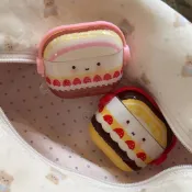 創意鎖扣 草莓蛋糕 適用 蘋果AirPods Pro2 3代 4代保護殼 AirPods Pro3藍牙耳機殼 防刮防摔殼