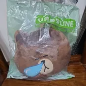 全家  耍LINE 絨毛抱抱枕 抱枕