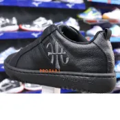 鞋大王ROYAL 黑色 ICON2.0頂級頭層牛革無鞋帶休閒鞋【舒適，止滑】214R加贈襪子06520-999