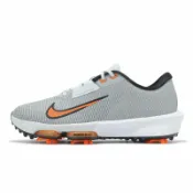 ACS跨運動 Nike 高爾夫球鞋 Air ZM Infinity TR Next% 2 男鞋 防潑水 灰 橘 氣墊 鞋釘 HQ2158-001