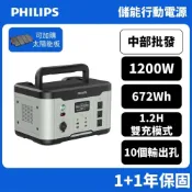 (店+)【Philips 飛利浦】飛利浦 PHILIPS 儲能電源 1200W DLP8095  攜帶式 露營戶外電源 移動電源 發電機 電池