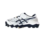 【JABOW運動生活館】MIZUNO 19-22.5cm 兒童/國小棒球 魔鬼氈 膠釘鞋 白X藍 1124A011103