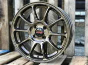 【美麗輪胎館】類RAYS ZE40 新款 放射狀 鋁圈樣式 17吋 4X100 8J ET40 古銅