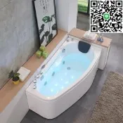 【好康】和成衛浴家用戶型扇形弧形壓克力浴缸獨立式衝浪按摩恆溫